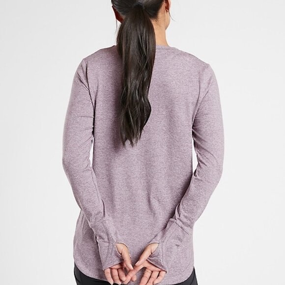 Athleta - sz Large - Uptempo Long Sleeve Tunic in Shasta Purple (Pink) #382880 - Picture 10 of 12